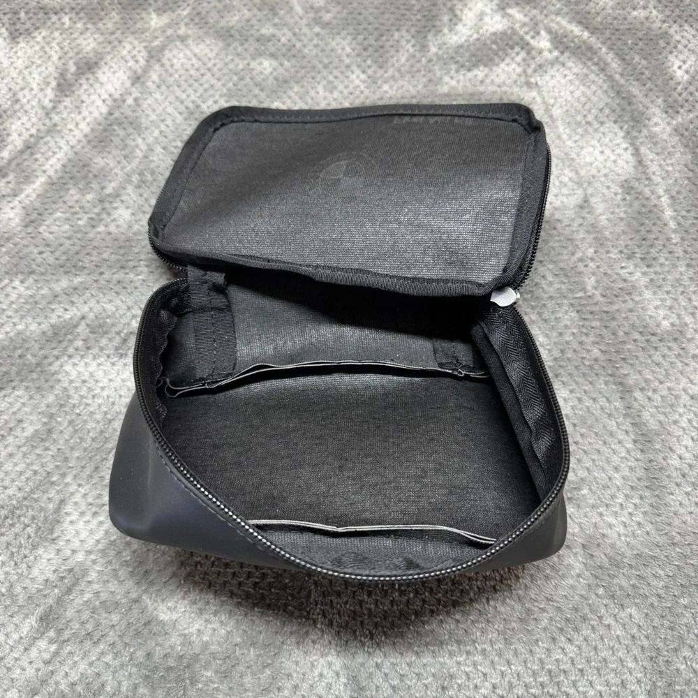 BMW First Aid Kit Pouch Black Faux Leather Zippered Emergency Storage Bag